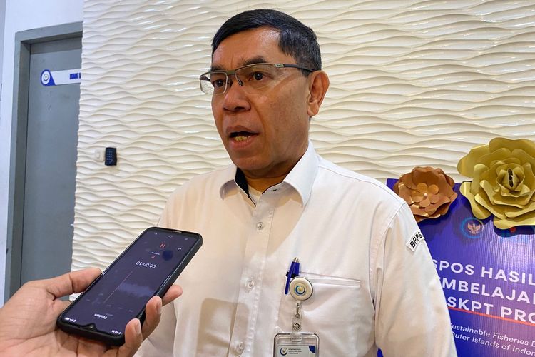 Kepala Badan Penyuluhan dan Pengembangan Sumber Daya Manusia Kelautan dan Perikanan (BPPSDM KP), I Nyoman Radiarta, menyampaikan soal pengembangan SDM KKP, Kamis (9/10/2025). 