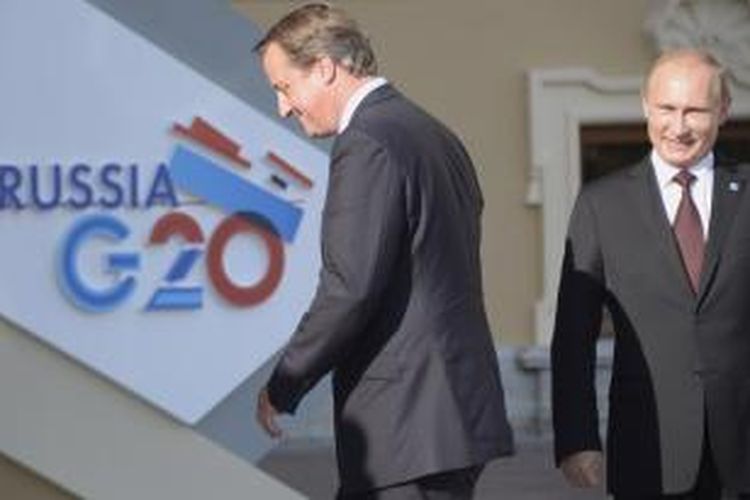 PM David Cameron dan Presiden Vladimir Putin