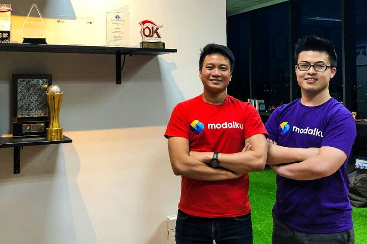 CEO Modalku Reynold Wijaya (kiri) dan COO Modalku Iwan Kurniawan (kanan).