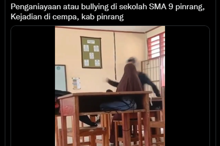 Video Viral Siswa SMA di Pinrang Tampar Pacar di Kelas Ini  