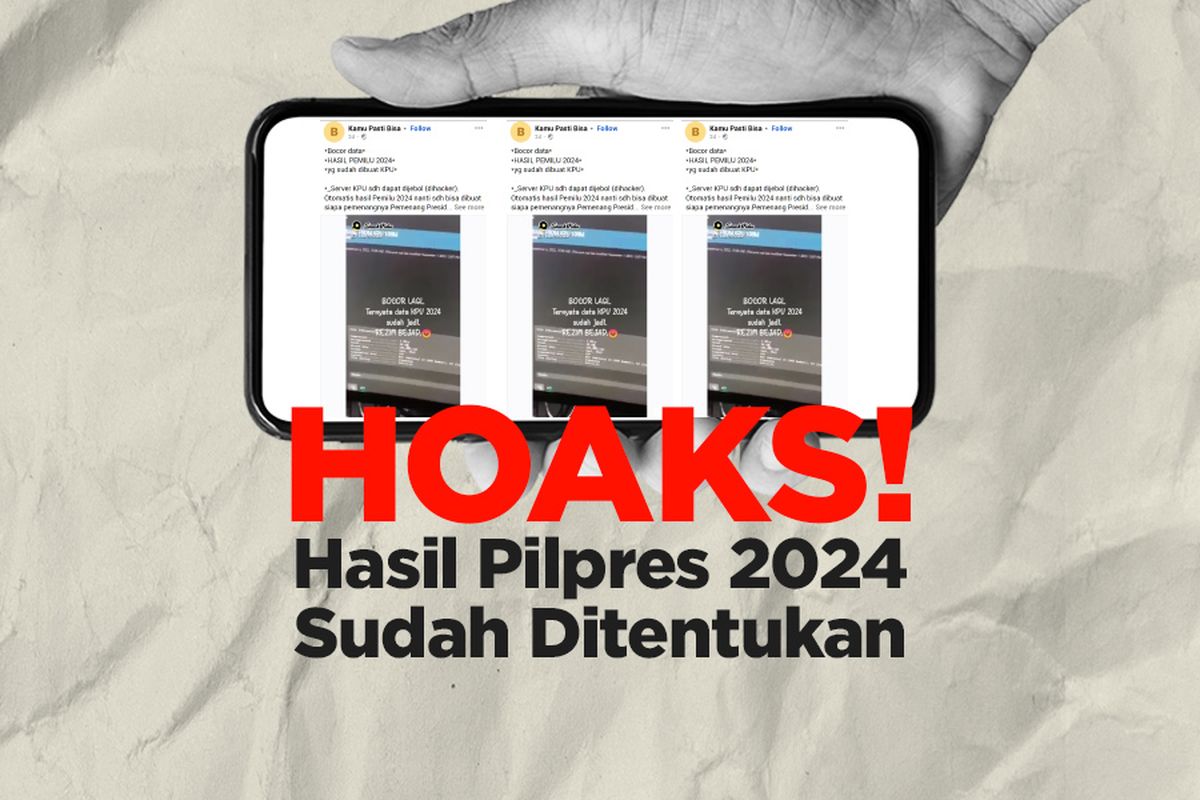 HOAKS! Hasil Pilpres 2024 Sudah Ditentukan
