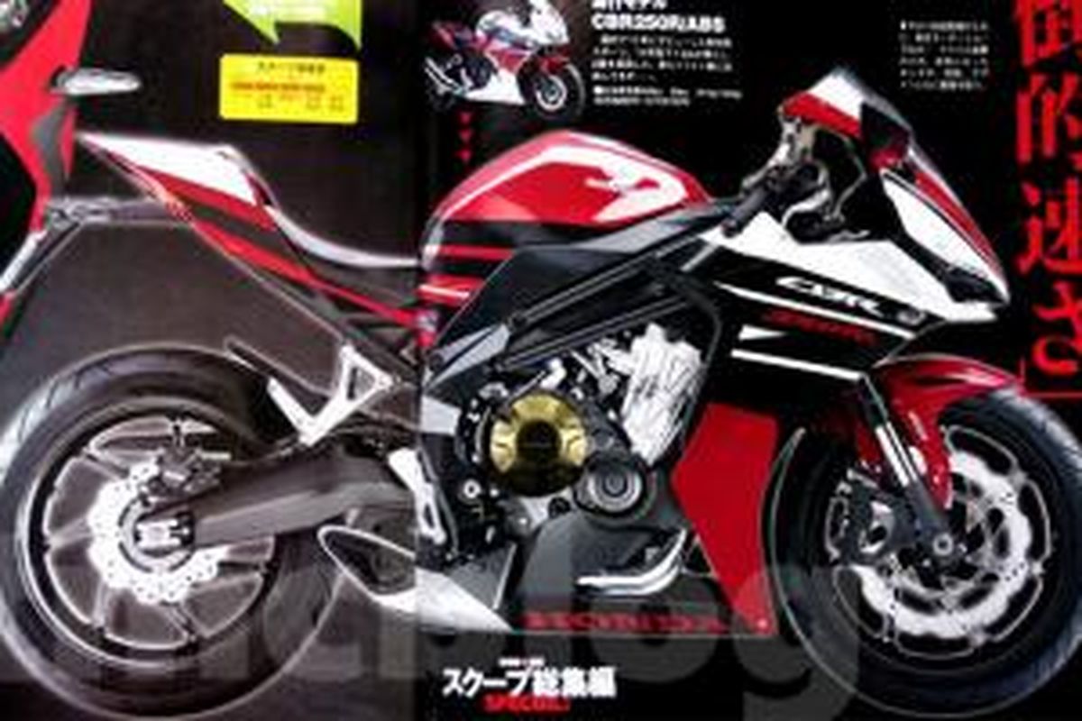 Hasil rekayasa digital Honda CBR250RR versi majalah Young Machine.