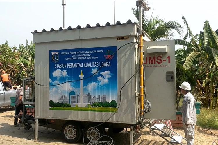 SPKU dipasang Sudin LH Jakarta Utara di SDN 07 Cilincing untuk memantau kualitas udara