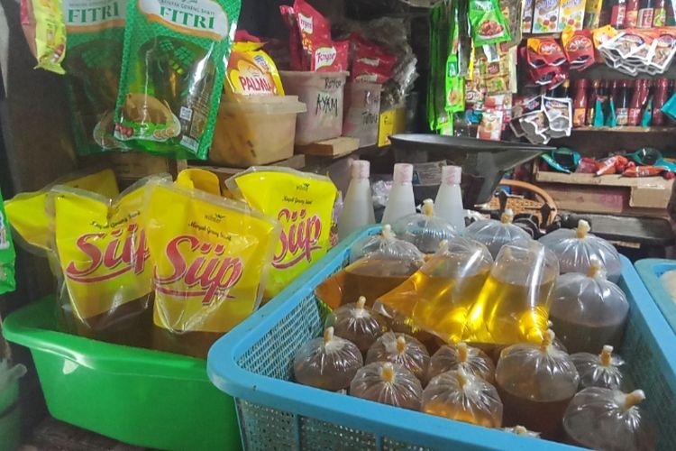 Harga Minyak Goreng di Pasar Serpong Belum Rp 14.000 Per Liter pada Rabu (26/1/2022)