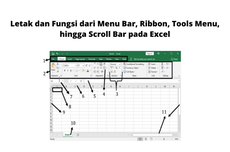 Letak dan Fungsi dari Menu Bar, Ribbon, Tools Menu, hingga Scroll Bar pada Excel