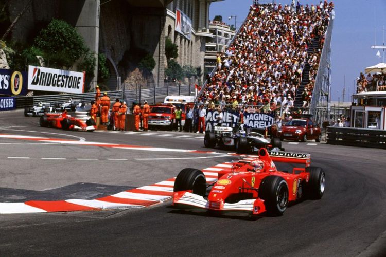 Ferrari F2001, salah satu mobil Michael Schumacher, yang  masuk bursa lelang.