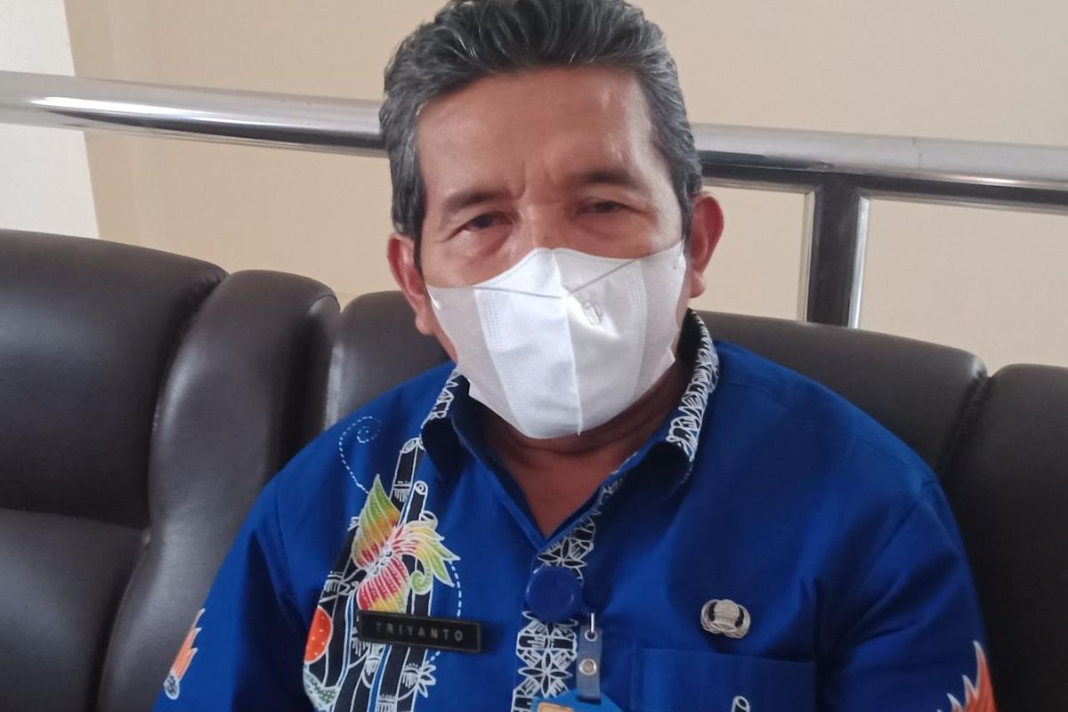 Triyanto saat memberikan penjelasan terkait 2 anak dj Purworejo yang positif gagal ginjal akut yang mengakibatkan 1 anak  meninggal dunia 