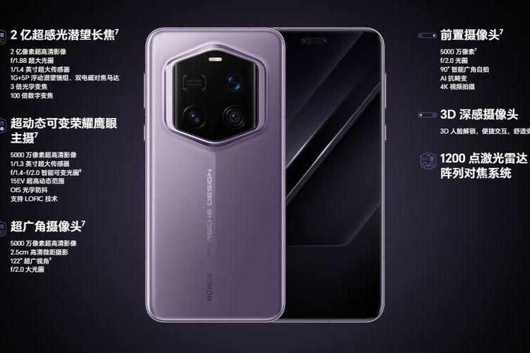 Honor Magic7 RSR Porsche Design rilis di China 23 Desember 2024