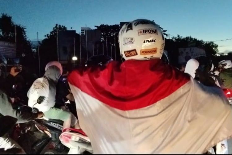Ribuan warga Kota Ambon turun ke jalan untuk merayakan kemenangan Timnas U-23 atas Korea Selatan, Jumat pagi (26/4/2024)