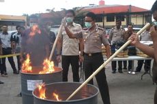 Polres Pelabuhan Tanjung Priok Musnahkan Ratusan Kilogram Ganja dan Sabu