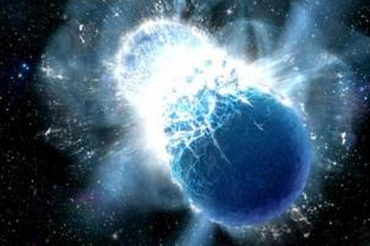 Ilustrasi: Sebuah bintang berpotensi menyerempet Tata Surya, mengakibatkan gangguan pada Awan Oort sehingga Bumi berpotensi dipermak ulang. 