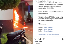 Kejadian Lagi, Sepeda Motor Terbakar di SPBU