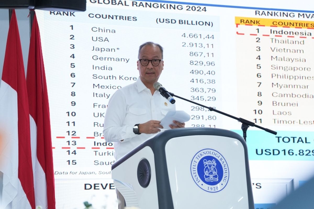 Menteri Perindustrian Agus Gumiwang Kartasasmita menjadi keynote speaker di Indonesia Semiconductor Summit yang diselenggarakan di Bandung, Kamis (29/1/2026).