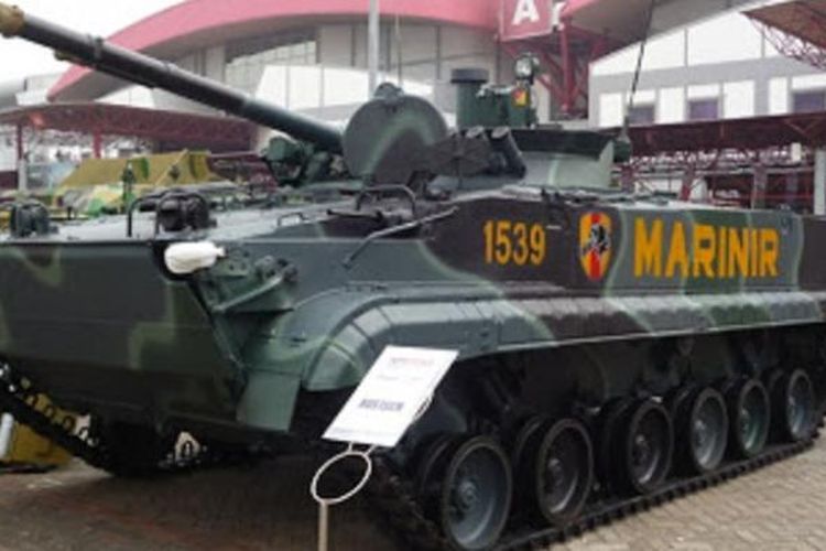Tank BMP-3F buatan Rusia.
