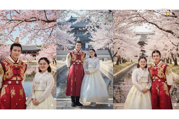 Beberapa hasil foto editan dari AI Gemini