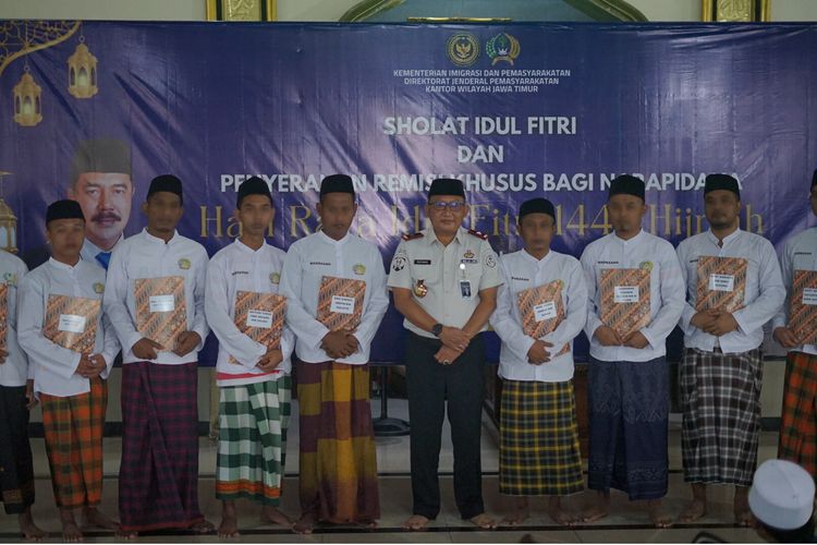 1.086 Napi di Lapas Porong Terima Remisi Idul Fitri, 1 Napi Langsung Bebas