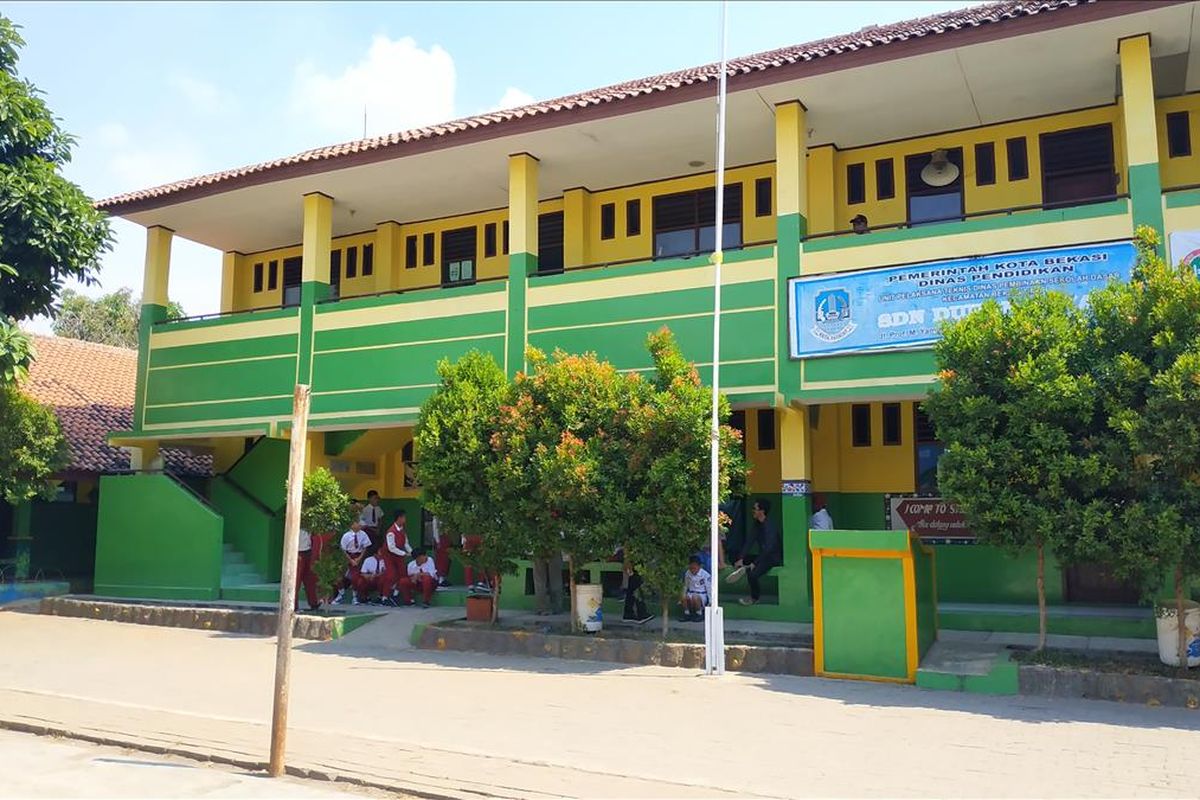 Gedung eks SDN 10 Duren Jaya, Bekasi Timur yang dialihfungsikan jadi unit sekolah baru (USB) SMPN 57 Bekasi.