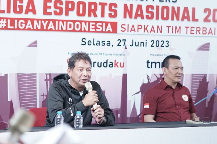 Operator resmi dari Pengurus Besar Esport Indonesia (PBESI), Garudaku, meluncurkan Liga Esport Nasional 2023 pada Selasa (27/6/2023).