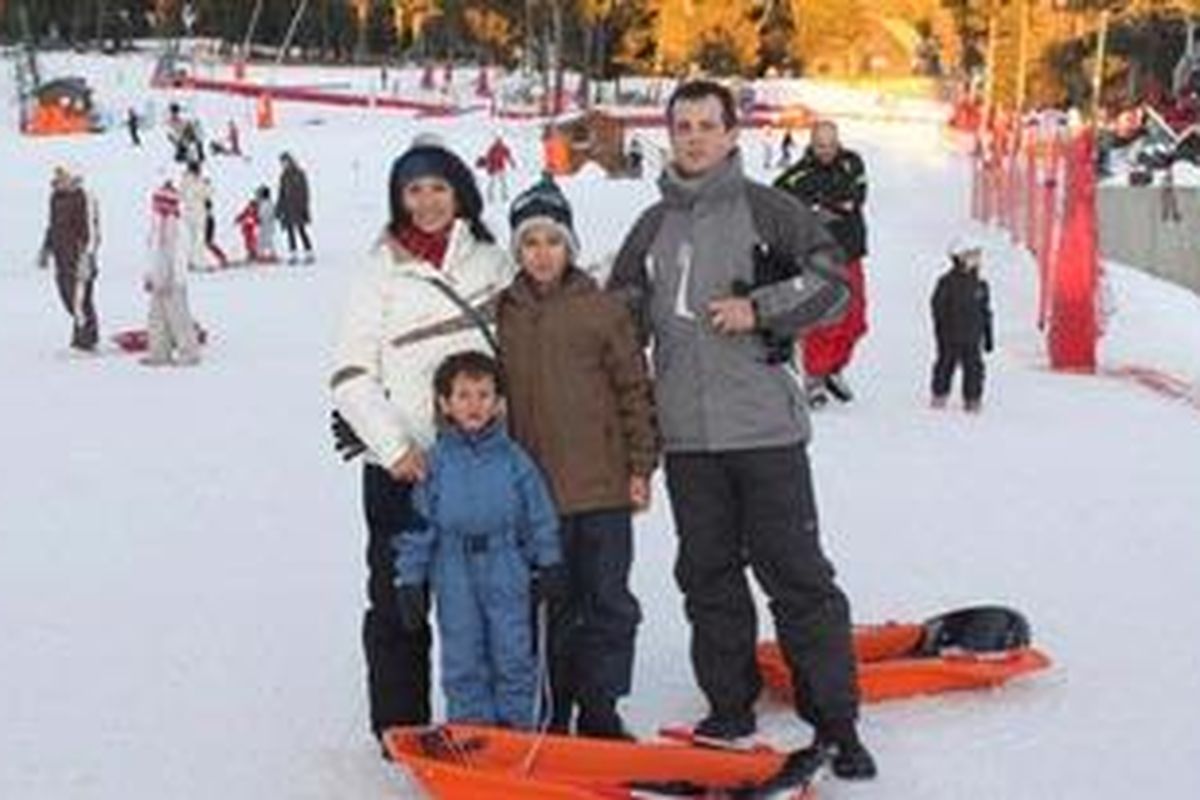 Liburan di musim dingin. 