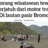 Viral, Unggahan Foto Wisatawan Bromo Disebut Jatuh dari Motor dan Tewas, Ini Kata Pengelola