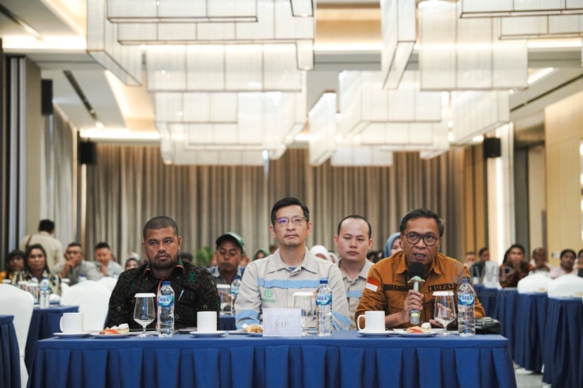 PT Indonesia Weda Bay Industrial Park (IWIP) mengadakan kegiatan pembinaan UMKM di Site Tanjung Ulie, Weda Tengah, Halmahera Tengah (Halteng), Maluku Utara, Kamis (7/3/2024).