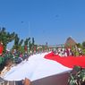 Bendera Merah Putih Sepanjang 79 Meter Membentang di Tapal Batas Negara