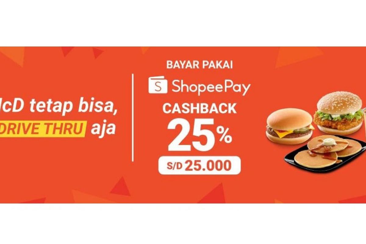 Promo cashback McD dari ShopeePay