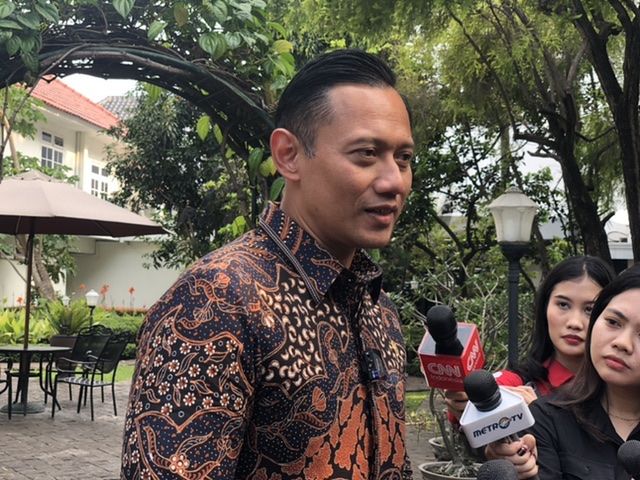 Bertemu Prabowo di Kantor Kemenhan, AHY: Beri Selamat Jenderal TNI