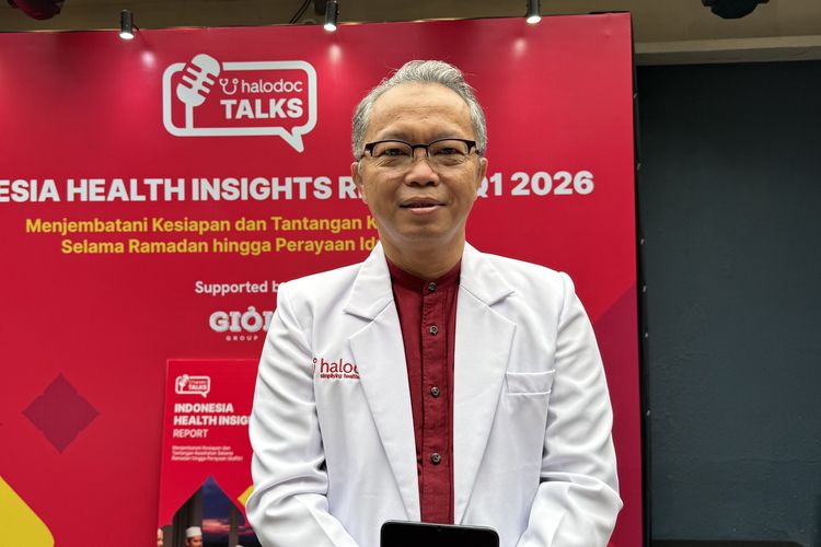 dr. Irwan Heriyanto, MARS, Board of Medical Excellence Halodoc dalam acara Halodoc Talks di Jakarta Pusat, Rabu (21/1/2026).