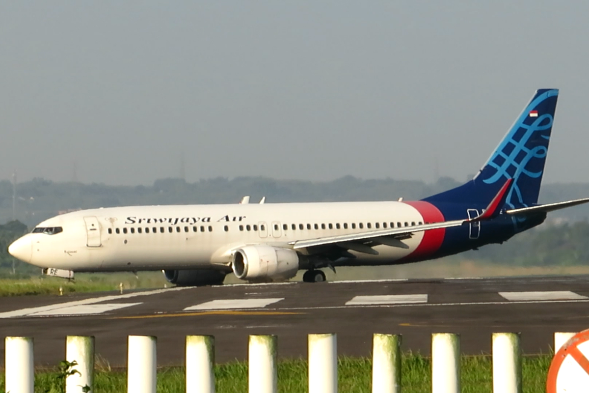 Ilustrasi Pesawat Sriwijaya Air. 
