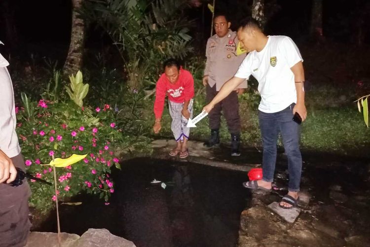 TKP bocah tenggelam di kolam ikan Desa Wajegeseng, Lombok Tengah