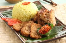 Resep Nasi Kuning Lengkap dengan Ayam Goreng dan Sambal Tempong 