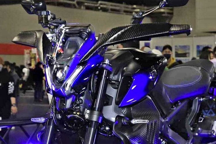 Yamaha melansir MT-09 Cyber ??Rally di Osaka Motorcycle Show 2022.