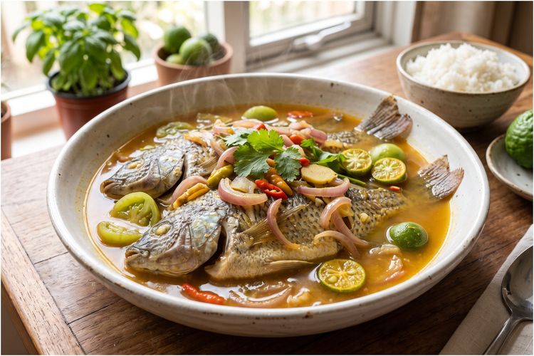 Resep Ikan Nila Kuah Asam Kukus yang Gurih dan Segar