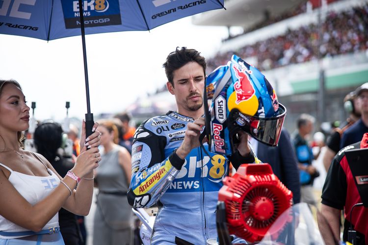 Alex Marquez saat berlaga pada MotoGP Italia 2025