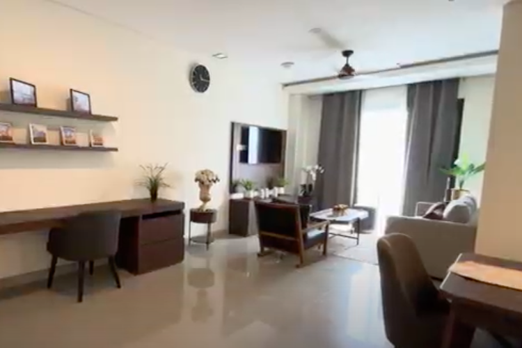 Ruang tamu apartemen ASN di Ibu Kota Nusantara (IKN)