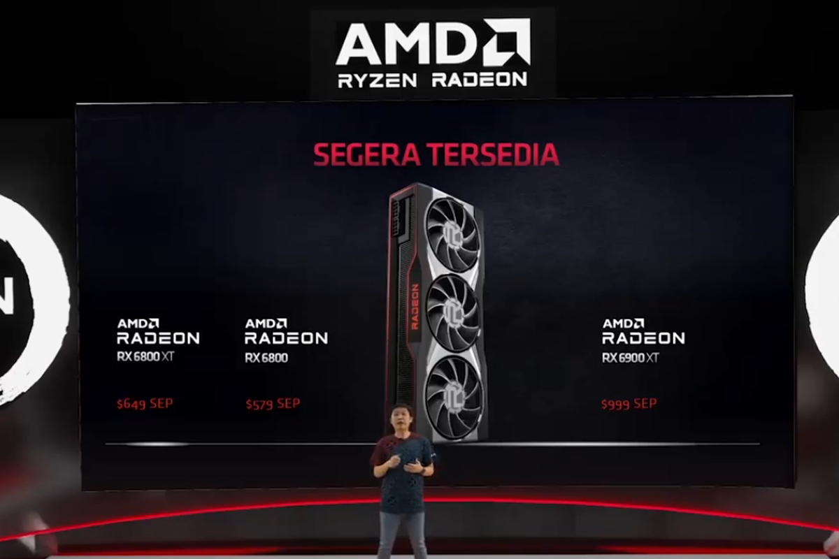 Harga dari keluarga AMD Radeon RX 6000 series