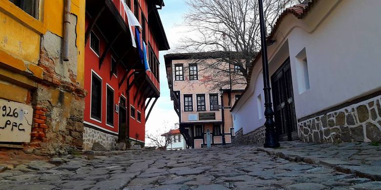 Kota Tua Plovdiv, Bulgaria.