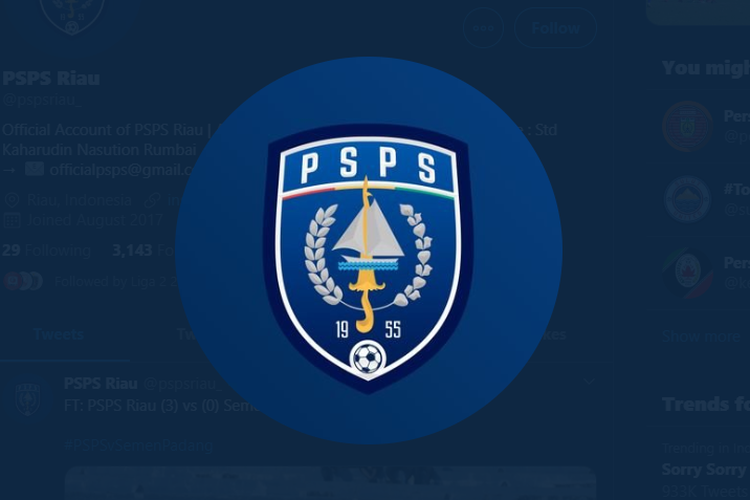Logo klub PSPS Riau yang saat ini berkompetisi di Liga 2 2020.