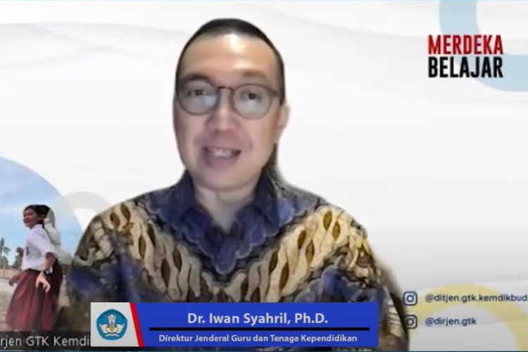 Direktur Jenderal Guru dan Tenaga Kependidikan, Kemendikbudristek, Iwan Syahril.