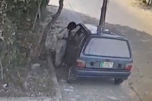 CCTV Perlihatkan Bocah 10 Tahun Curi Mobil dan Berkeliling hingga Bensin Habis