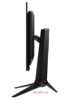 Bagian samping monitor Asus ROG Swift OLED PG32UCDP 