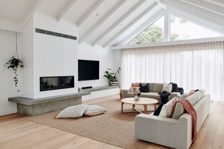 Rumah minimalis modern bergaya Skandinavia.