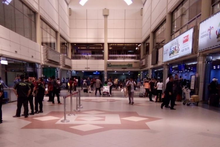 Situasi di Bandara Hang Nadim, Batam, Kepulauan Riau.