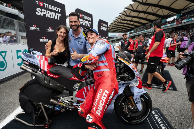 Marc Marquez saat berlaga pada MotoGP Malaysia 2024