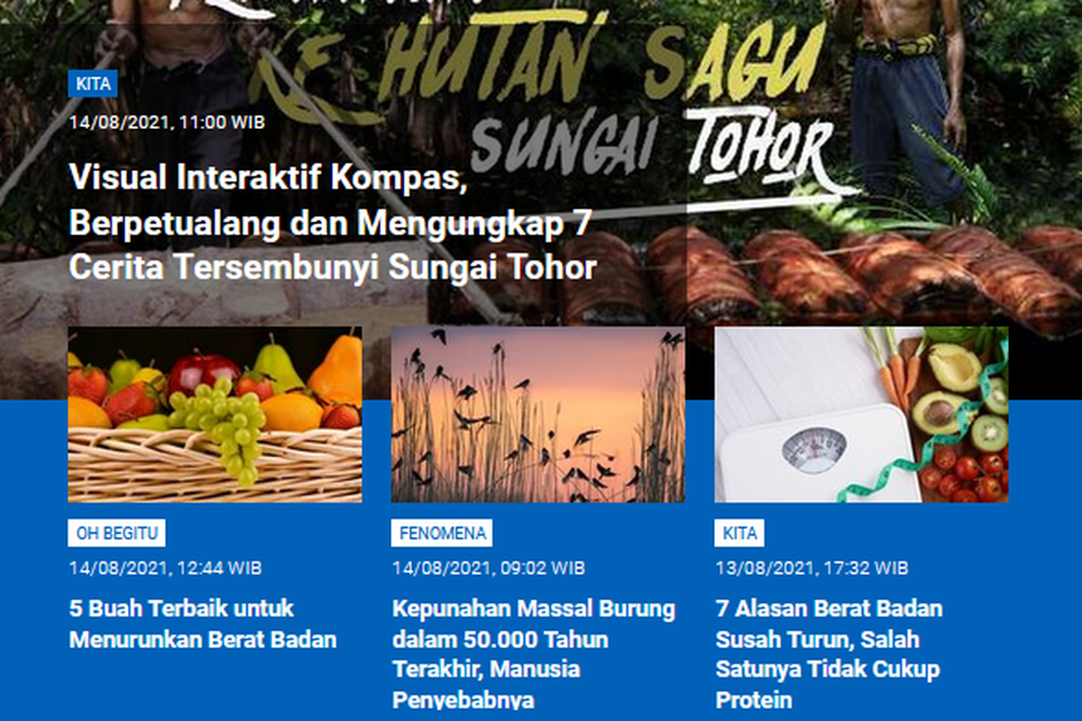 Penelusuran VIK di desa Sungai Tohor yang menyimpan kekayaan lahan gambut hingga buah yang membantu menurunkan berat badan menjadi berita populer Sains akhir pekan, 14-15 Agustus 2021.