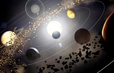 Ilustrasi tata surya.