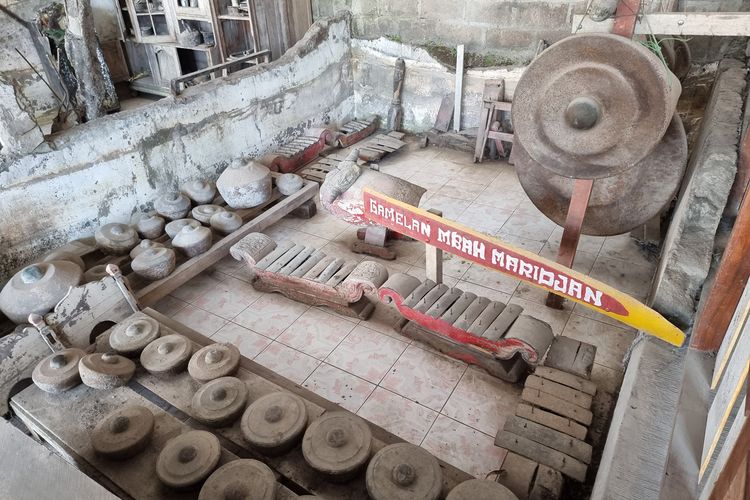 Gamelan yang Diterjang Awan Panas Merapi 2010 di Museum Petilasan Mbah Maridjan, Minggu (24/9/2023)/