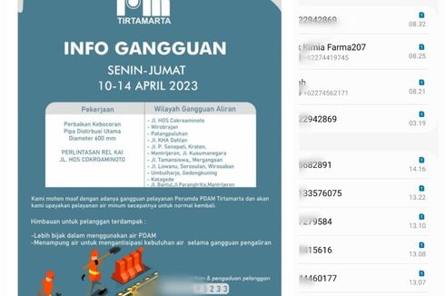 PDAM Yogyakarta Salah Cantumkan Nomor Aduan, Warga Kota Tegal Jadi Sasaran Komplain Pelanggan