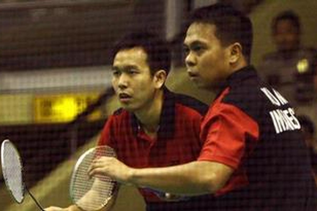 Ganda Indonesia, Markis Kido (kanan), dan Hendra Setiawan, 